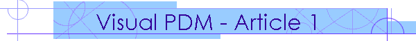 Visual PDM - Article 1